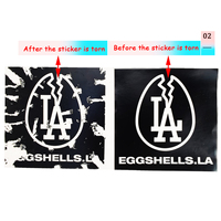 Autocollant en vinyle découpé sur mesure résistant aux UV, autocollant holographique imperméable, autocollant en coquille d'œuf argenté arc-en-ciel, autocollant en coquille d'œuf pailleté laser