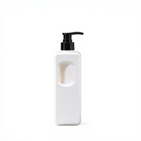 Bouteille de shampoing personnalisée 500 ml en PEHD, grand volume, distributeur à pompe, vente en gros de bouteilles de gel douche et d'après-shampoing, OEM ODM