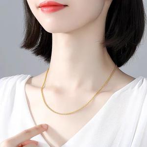 <span class=keywords><strong>2026</strong></span> قلادة تشوكر من الذهب عيار 18 قيراط (Au750) بتصميم زهور القنب بلون بلاتيني وردي، للبيع بالجملة، جيلرشن S2120235 - Product Image 5