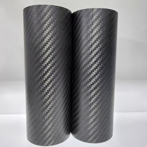 Tube en Fiber de carbone haute résistance Robotique industrielle aérospatiale Utilisation Applications sportives légères Épaisseur personnalisée Personnalisable - Product Image 1