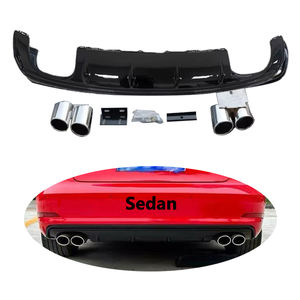 Difusor de parachoques trasero de piezas de automóvil más vendido con versión Normal Tailthroat Sedan para <span class=keywords><strong>Audi</strong></span> A3 S3 2014-2016 - Product Image 1