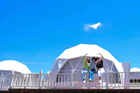 Glamping camping safari tente dôme géodésique personnaliser couleur personnaliser taille grand espace tente dôme pour extérieur hôtel mariage grand ev