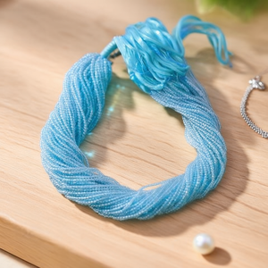 Perles de topaze bleue naturelle micro-facettées de 2 mm et 3 mm pour la fabrication de bijoux en gros - Product Image 6