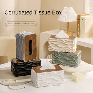 Boîte à <span class=keywords><strong>mouchoirs</strong></span> <span class=keywords><strong>de</strong></span> bureau <span class=keywords><strong>en</strong></span> plastique moderne et durable, grande capacité, pour la maison, le salon, boîte <span class=keywords><strong>de</strong></span> rangement pour serviettes - Product Image 2