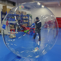 Ballon d'eau gonflable sphérique transparent en PVC pour jeux aquatiques décontractés et sportifs – Vente chaude