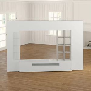 Meuble TV moderne multifonctionnel, meuble en bois durable, design tendance, table de salon, support TV <span class=keywords><strong>DECOHOME</strong></span> 147 cm ouvert - Product Image 2