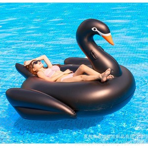 Hongcheng Black Swan Mount Inflatable Float 190# Adult Swimming Pool Raft PVC Floats - Product Image 2