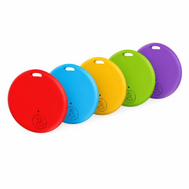 Super Thin BLE5.0 Mini Tracker Smart Anti-Loss Device Button Battery Locator Portable Key Wallet Finder Sound Alarm