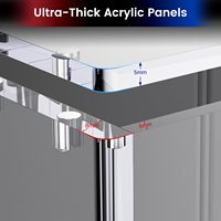 Boîte de protection en acrylique transparente anti-UV à 99,9 % pour cartes TCG Elite Trainer Box avec couvercle magnétique