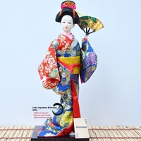 Figurine de Geisha de style japonais faite à la main, écologique, de 12 pouces, avec kimono, ornement en résine, décoration pour la maison, restaurant, Noël, cadeau