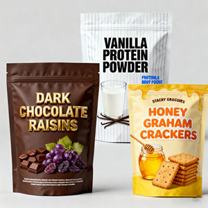 Eco Friendly richiudibile con chiusura a chiusura lampo di supporto dolci patatine frutta secca e noci sacchetti per 250g 500g - Product Image 3