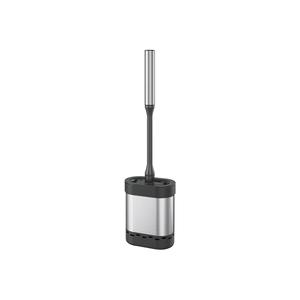 Ensemble de brosse de toilette MetalTex Cleany 2 pièces en acier inoxydable avec support, outil de nettoyage de salle de bain - Product Image 1