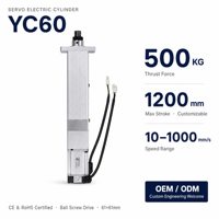 Cilindro Eléctrico de Perfiles de Aluminio Accionado por Servomotor de Precisión de Grado Profesional, 500 kg de Empuje para Automatización de Alta Precisión