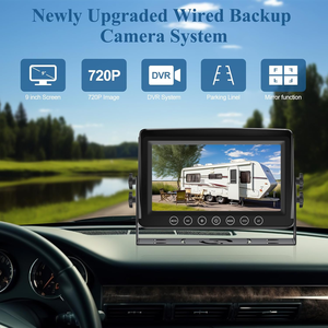 4CH chia màn hình kỹ thuật số không dây sao lưu DVR Ghi lại máy ảnh và 4CH 9inch AHD Monitor Kit cho xe tải Trailer xe buýt - Product Image 2