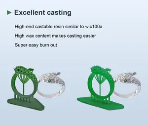 3D yazıcı kullanımı için ACME takı reçine ve diş reçine balmumu reçine Wax