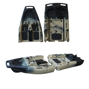 Kayak modulaire à pédales détachable pour 1 personne, 9,6 pieds, avec moteur électrique, type sit-on-top, en plastique rigide HDPE/PE, pour la pêche en mer, certifié CE - Product Image 3