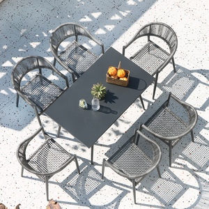 libre lado <span class=keywords><strong>muebles</strong></span> para <span class=keywords><strong>el</strong></span> patio trasero 4 plazas de plástico tejido de mimbre de mesa de bar y Taburetes - Product Image 4