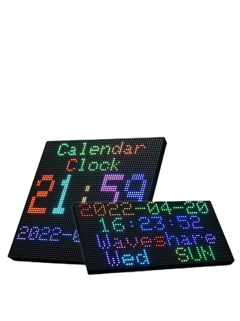 Micro Snow 35x35 Dot Matrix Display RGB Full Color LED Brightness Adjustable HUB75 Interface DIY Screen Can Be Cascaded