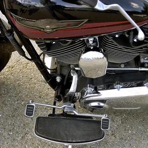 Levier de changement de vitesse YHMOTO pour Harley FL Softails Touring Trike 1986-2022, pédale chromée - Product Image 3