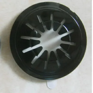 สีดำ/ กาวใสได้รับการสนับสนุนแมงมุมซีดีดีวีดีสติกเกอร์ปุ่ม (วัสดุ PS)