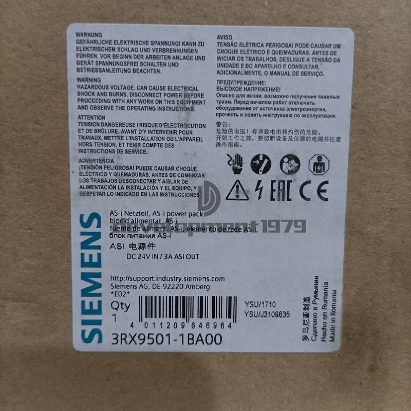 3RX9501-1BA00 AS-Interface 3A 120V Netzteil PLC****^^^^ https://www.siboasi.com