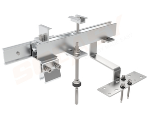 Vente en gros d'éléments en acier inoxydable et aluminium anodisé pour système de montage d'énergie solaire pour l'installation sur toiture en tuiles, ardoises ou tôles - Product Image 1