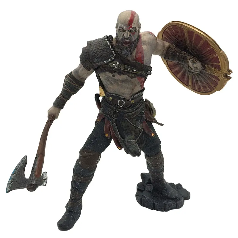 Sıcak satış tanrı savaş 4 Kratos action figure zarif kutu ambalaj şekil oyuncaklar