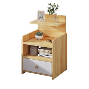 Armoire de rangement de chevet de chambre à coucher simple moderne petite table d'appoint en bois pour la maison <span class=keywords><strong>appartement</strong></span> meubles pour chambres à louer chevet - Product Image 5