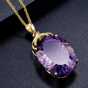 Collana con ciondolo a forma di uovo ovale per donna, gioielli eleganti e alla moda - Product Image 2