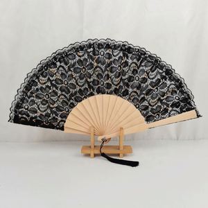 Abanicos Plegables de Madera de 23 cm al por Mayor, Recuerdo, Regalo, Invitación de Boda, Abanicos de Encaje para Baile, Fiesta y Eventos - Product Image 6