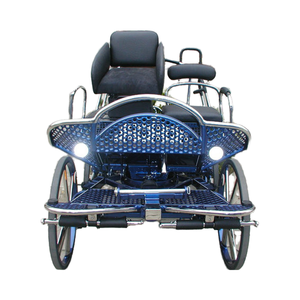 Châssis en acier, poney marathon à cheval Sulky-Chariot de jogging à 2 roues pour l'entraînement avec suspension amortissante, personnalisable - Product Image 5