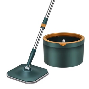 Nouvelle serpillière carrée mains libres et économie de travail, nettoyage propre, séparation des eaux usées, nettoyage de l'eau domestique, seau rotatif - Product Image 1
