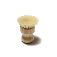 Natuurlijke bamboe afwasborstel met palmvormig design, kleine maat S, voor het reinigen van pannen, keukengerei & groenten