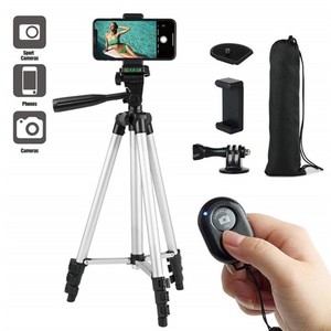 Trípode de cámara ajustable profesional blanco y negro 3120 trípode de aluminio de 1020mm para cámara Digital <span class=keywords><strong>DSLR</strong></span> teléfono inteligente teléfono móvil - Product Image 2