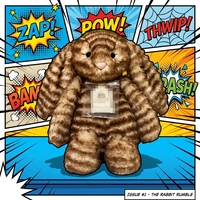 Boneka Kelinci Bashful Range 31cm Motif Garis Harimau, Koleksi Boneka Kelinci Bashful, Isi Kapas PP, Dapat Dicuci, Super Lembut, Hadiah Ulang Tahun