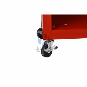 Coffre de rangement à roulettes, boîte de rangement pour garage, organiseur d'outils <span class=keywords><strong>avec</strong></span> 6 tiroirs coulissants à roulements à billes pour chantier de travaux lourds, rangement en acier - Product Image 5