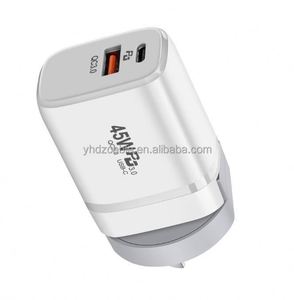 45W PD USB-C Fast Charger with Folding <b>Plugs</b> Universal Travel Adapter with QC3.0 UK/EU/US/AU Wall Charger for iPhone Laptop - Product Image 6
