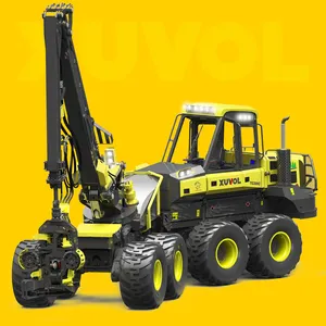 25ton 8-Wheeled Harvester Logging Forest Wood Equipment Head 9000x3130x3930mm forestry felling machinery