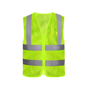 Chaleco de Seguridad Reflectante de Alta Visibilidad con Cierre Frontal y Tiras Reflectantes para Trabajos al Aire Libre, CITICITY Venta al Por Mayor, Corea - Product Image 1