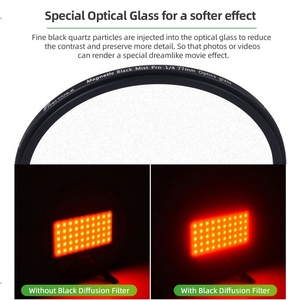 PRO TANLE 82mm Noir Diffusion 1/8 Filtre Brume Noire Filtre à Effet Cinématique Revêtement Multicouche - Product Image 5