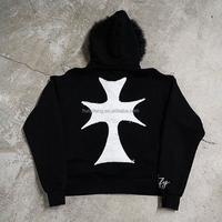 Sweat à capuche personnalisé et duveteux en fausse fourrure et pantalon de survêtement baggy à double taille Ensemble survêtement épais deux pièces pour hommes