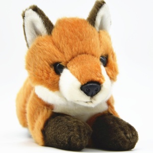 Peluche personnalisée en forme de mascotte, animal en peluche, fausse fourrure, renard, jouets en peluche - Product Image 1