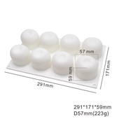 3D Apfel-Mousse Silikon-Kuchenform 291x171x59mm 223g Einfache DIY-Backformen Einweg Nachhaltige Obstkuchen-Dekorationswerkzeuge