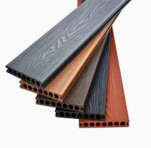 Panneau mural décoratif WPC de 6 pieds en grain de bois ignifuge imperméable écologique panneaux muraux intérieurs traités sous pression 3D - Product Image 5