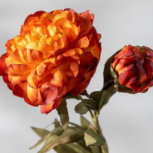 Fleurs artificielles personnalisées de style chinois réaliste, pivoine-phénix, imperméables, cadeau d'affaires pour Noël, Nouvel An chinois - Product Image 5