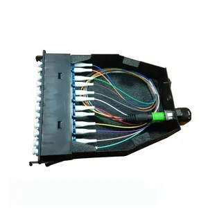 CO-NET 12 24 core mtp mpo modul kaset MPO/MTP Breakout Harness ke LC kabel perakitan/kaset