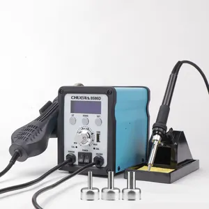 OEM 8586D Soldering Station Combined With A Pair Of Digital Display Electronic Maintenance Intelligent Heat Desolder Gun