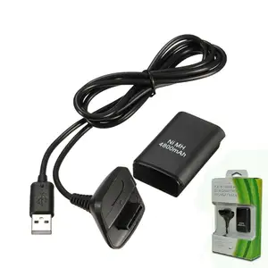 For Xbox 360 Battery Pack 4800mAh Charge and Play Kit for Xbox 360 Controller