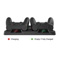 Ventilateur de refroidissement TP4-18119 pour PS4 Slim Pro, chargeur double avec indicateur LED pour station de charge PS4 Slim Pro