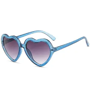 Division new childrens sunglasses cute love sparkling children's mirror baby cartoon boys and girls sunshade glasses